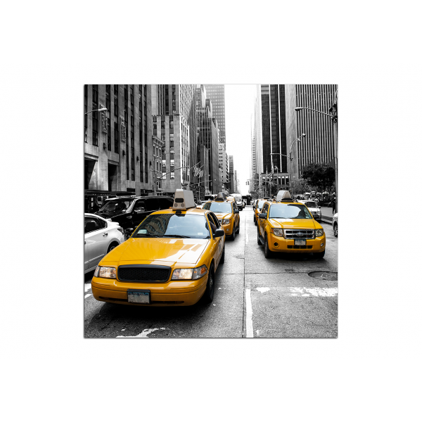 Obraz na plátně - Taxi z New Yorku - čtverec
